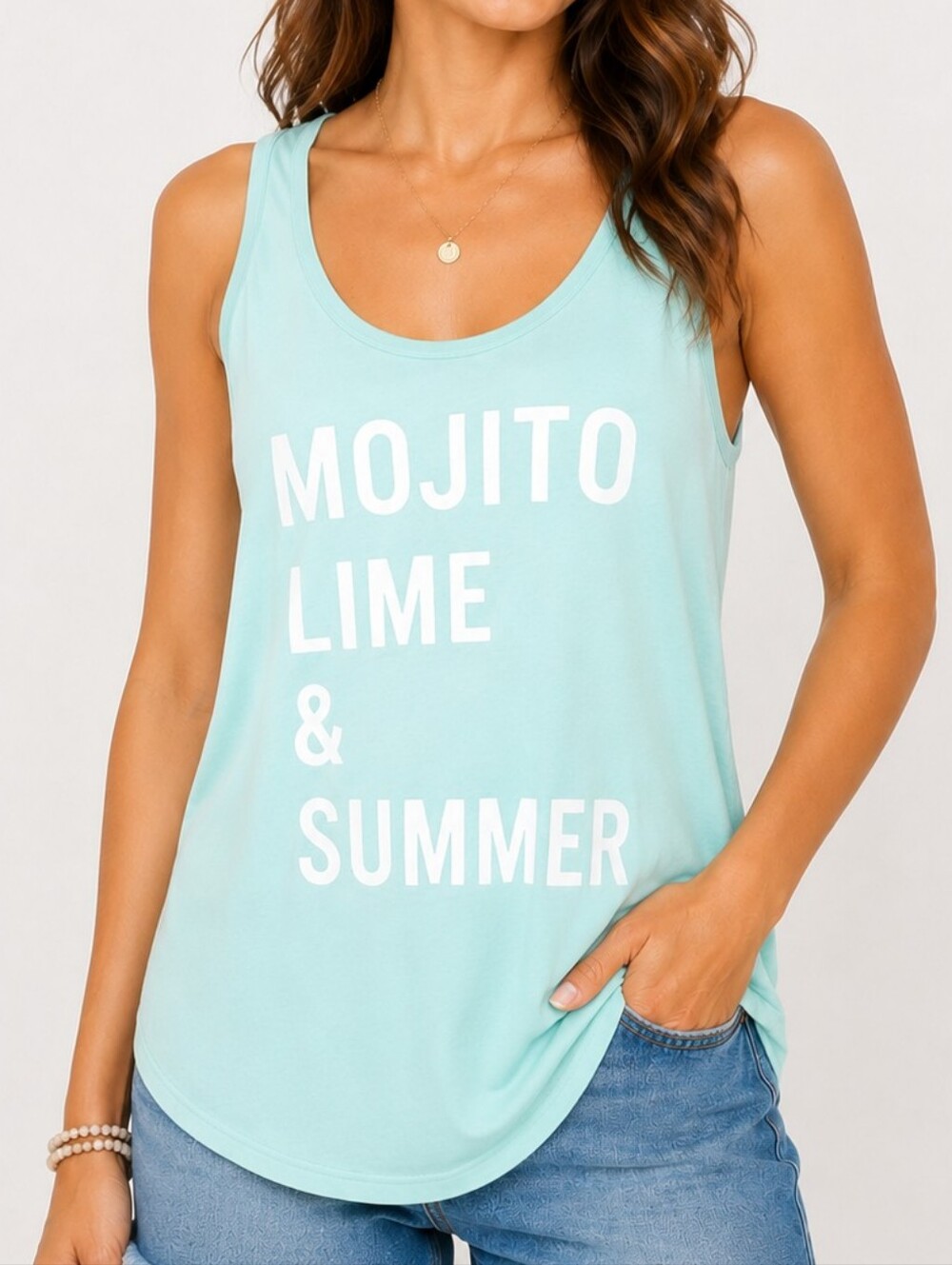 GRAYSON/THREADS Women's Mojito Lime & Summer Graphic Tank Top